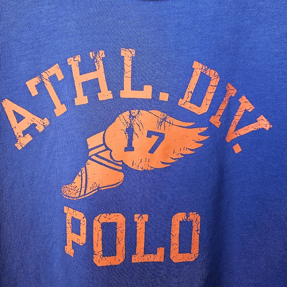 Ralph Lauren Mens Classic Fit T XL Blue w/Red Graphics - Picture 2 of 6
